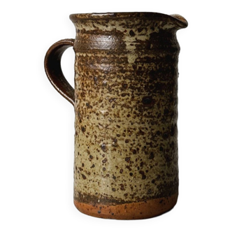 Pyrite ceramic stoneware pitcher signed Truchon Oletta Corse