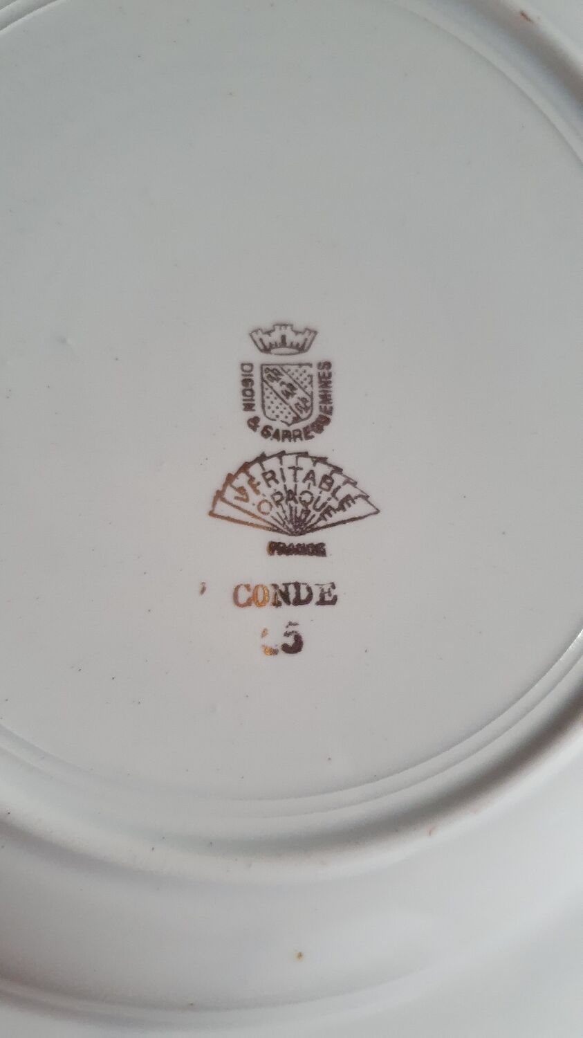 Sarreguemines tableware