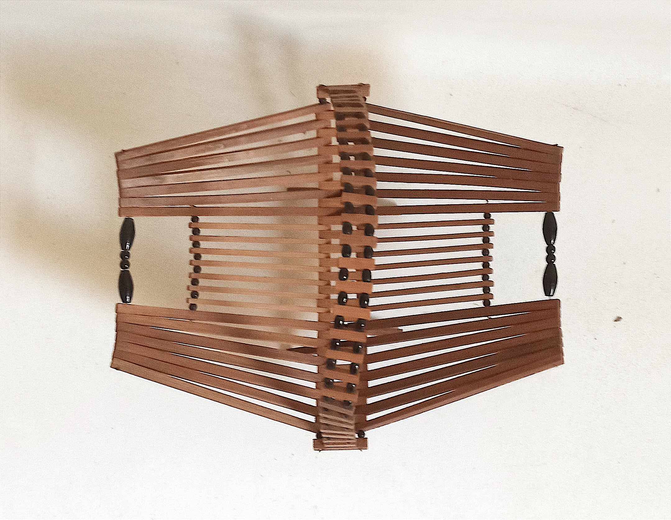 50s scandinavian foldable fruit basket