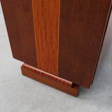 Unique Art Deco cabinet with veneer wood inlay, France 1920s