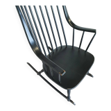 Black Lena Larsson for Nesto rocking chair 1960s