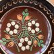 Assiette décorative poterie alsacienne signée henri siegfried soufflenheim vintage