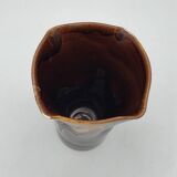 VASE Handkerchief in glazed ceramic handmade VALLAURIS