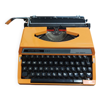 Silver reed 280 fast spacer orange qwertz typewriter