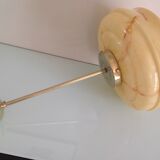 Vintage marbled glass globe ceiling light 50s 60s