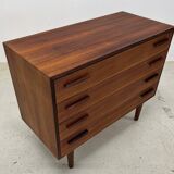 Rosewood Chest Of Drawers By Kai Kristiansen For Feldballes
