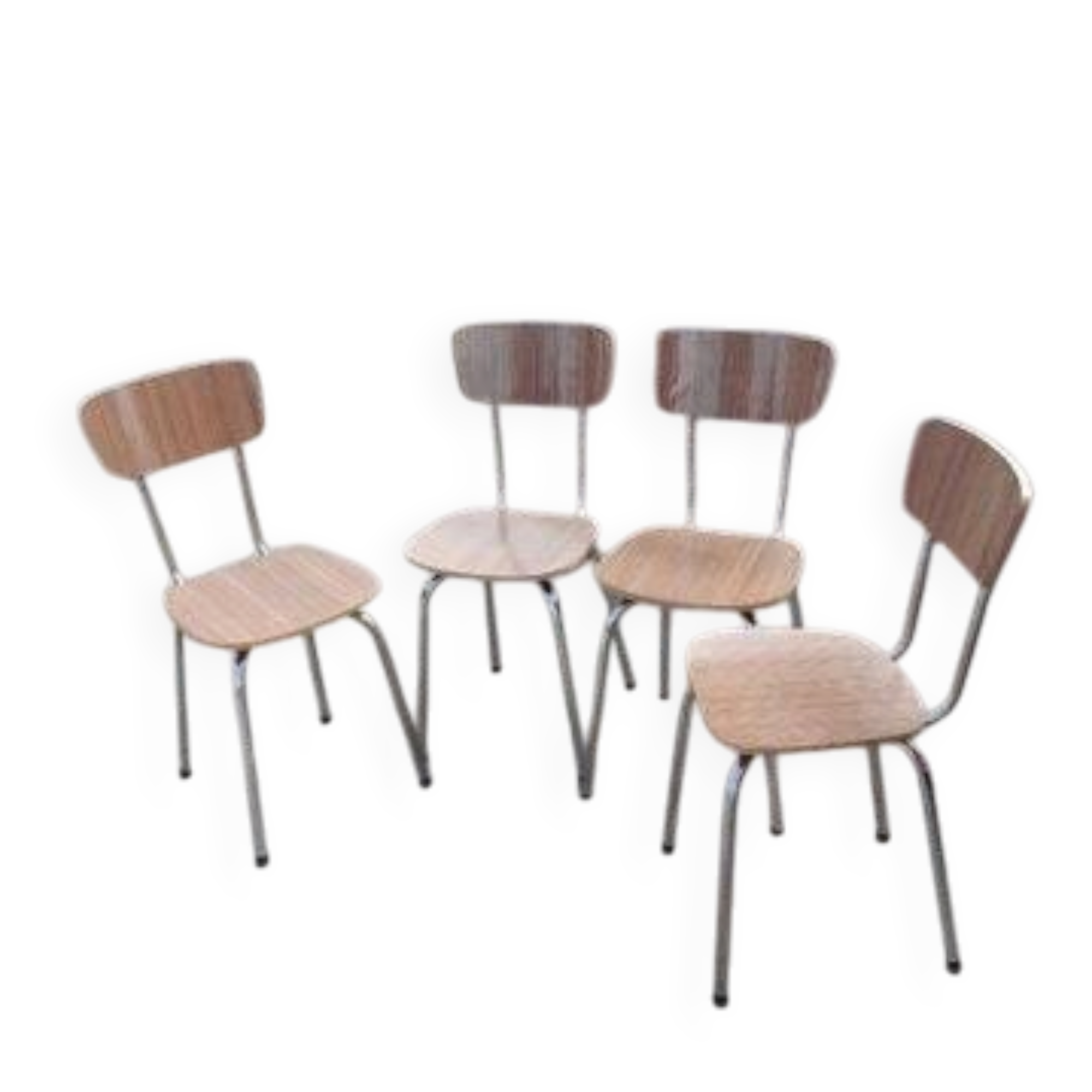 4 vintage Formica chairs from the 1970s.