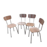 4 chaises en formica, années 1970