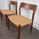 Teak and rope chair, model 75 by Niels O. Møller for JL Møller, Denmark, 1950.