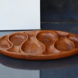 Mid Century Teak Bowel by Laur Jensen Odense Dish Server