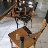 Ensemble chaises bistrot dépareillées