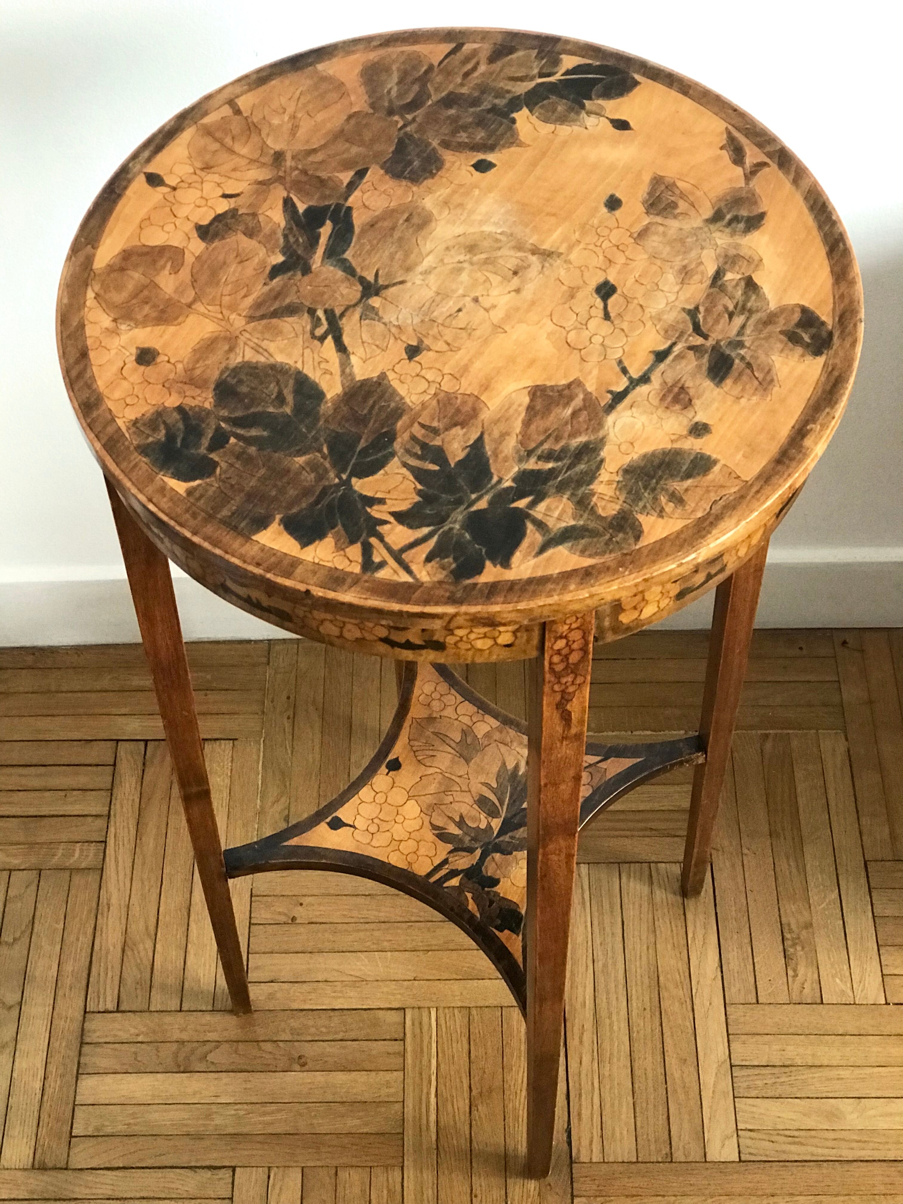 Table haute sellette art déco