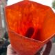 Orange glass tulip tulip lampshade