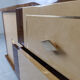 Vintage lacquered goatskin credenza, 1970s