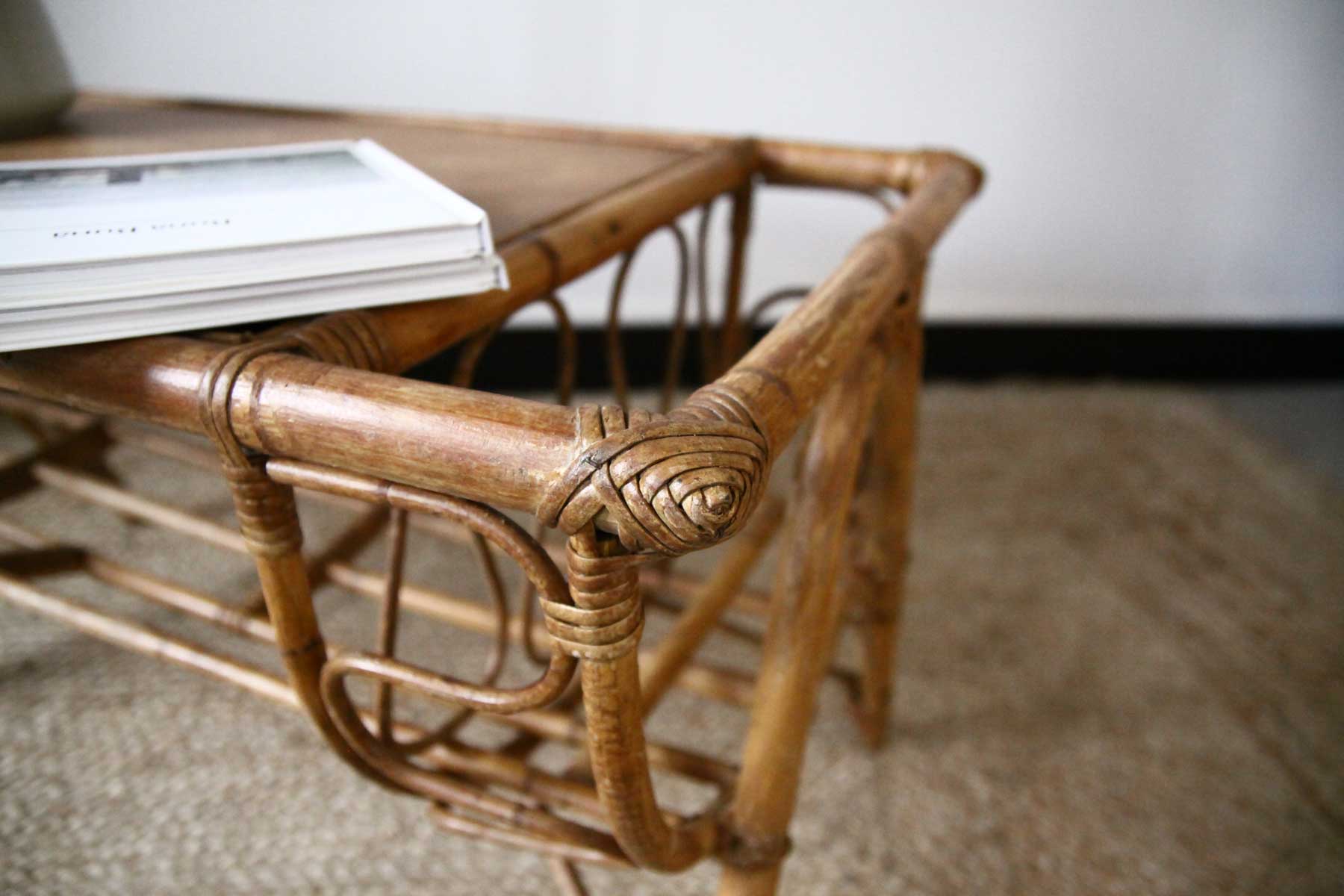 Rattan coffee table