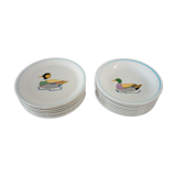 Set of 8 hollow plates Ceraminter, Italy