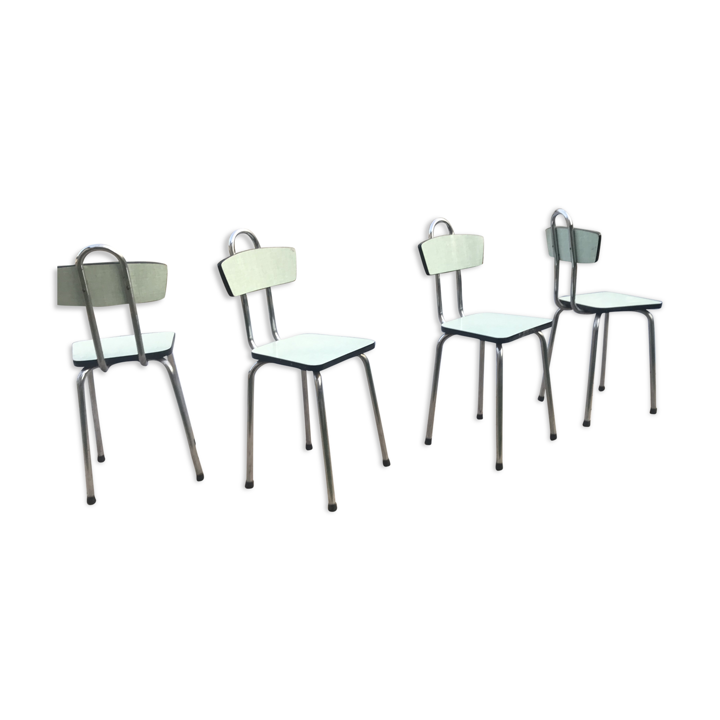 Series 4 vintage chairs formica