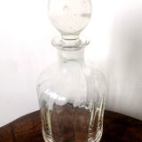 Whisky decanter with godrons around 1970