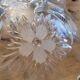 50s molded glass footed bowl