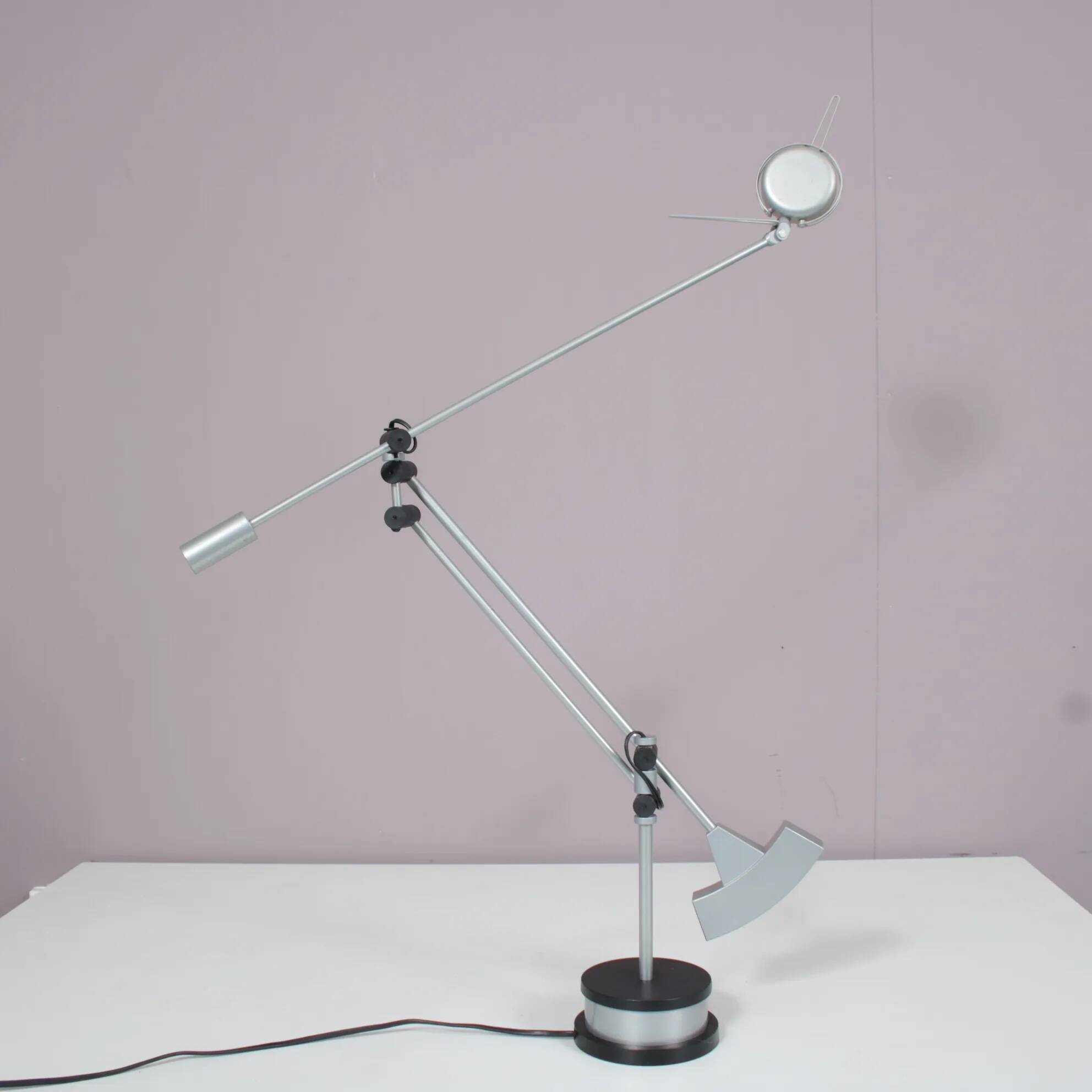 1980s adjustable desk lamp by Edwin Klein for Indoor, Netherlands