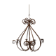Wrought-iron candle chandelier
