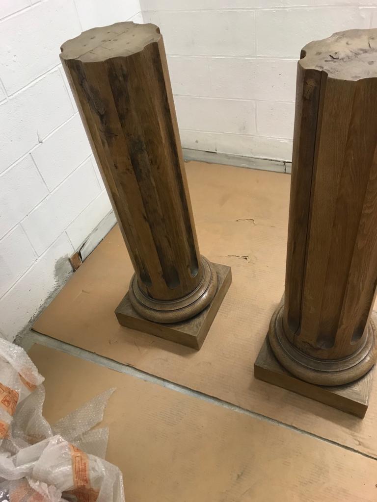 Wooden columns Yves Gastou