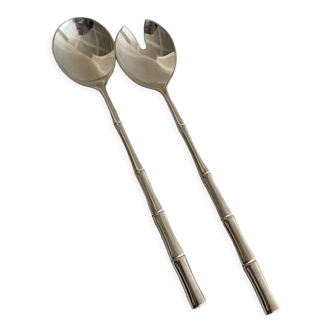 Cutlery vintage bamboo salad