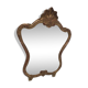 Gilded wooden mirror decoration shell Louis XIV