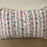 Red tweed cushion Malhia Kent