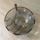 Art deco black coloured glass dessert service