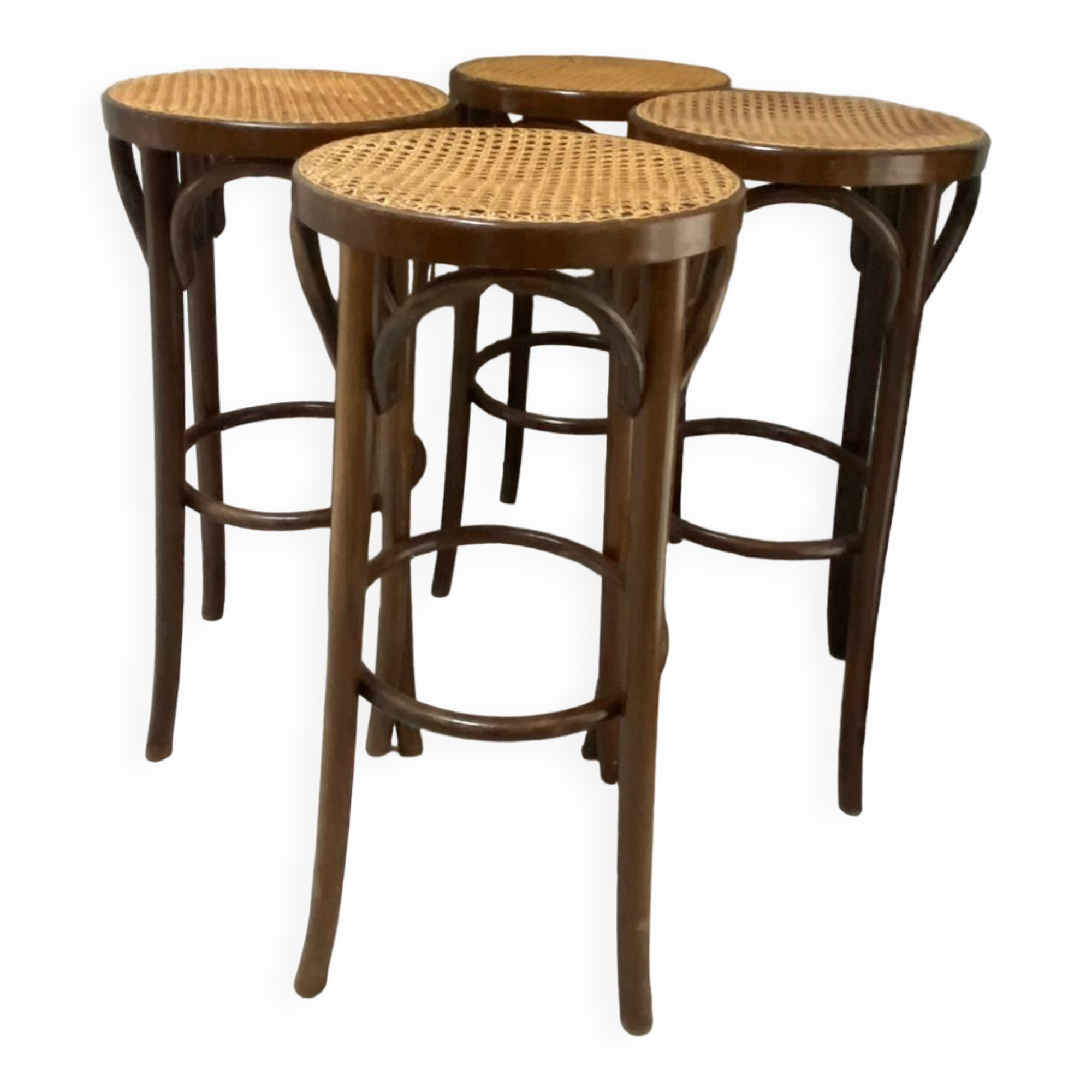Lot de 4 tabourets bar vintage