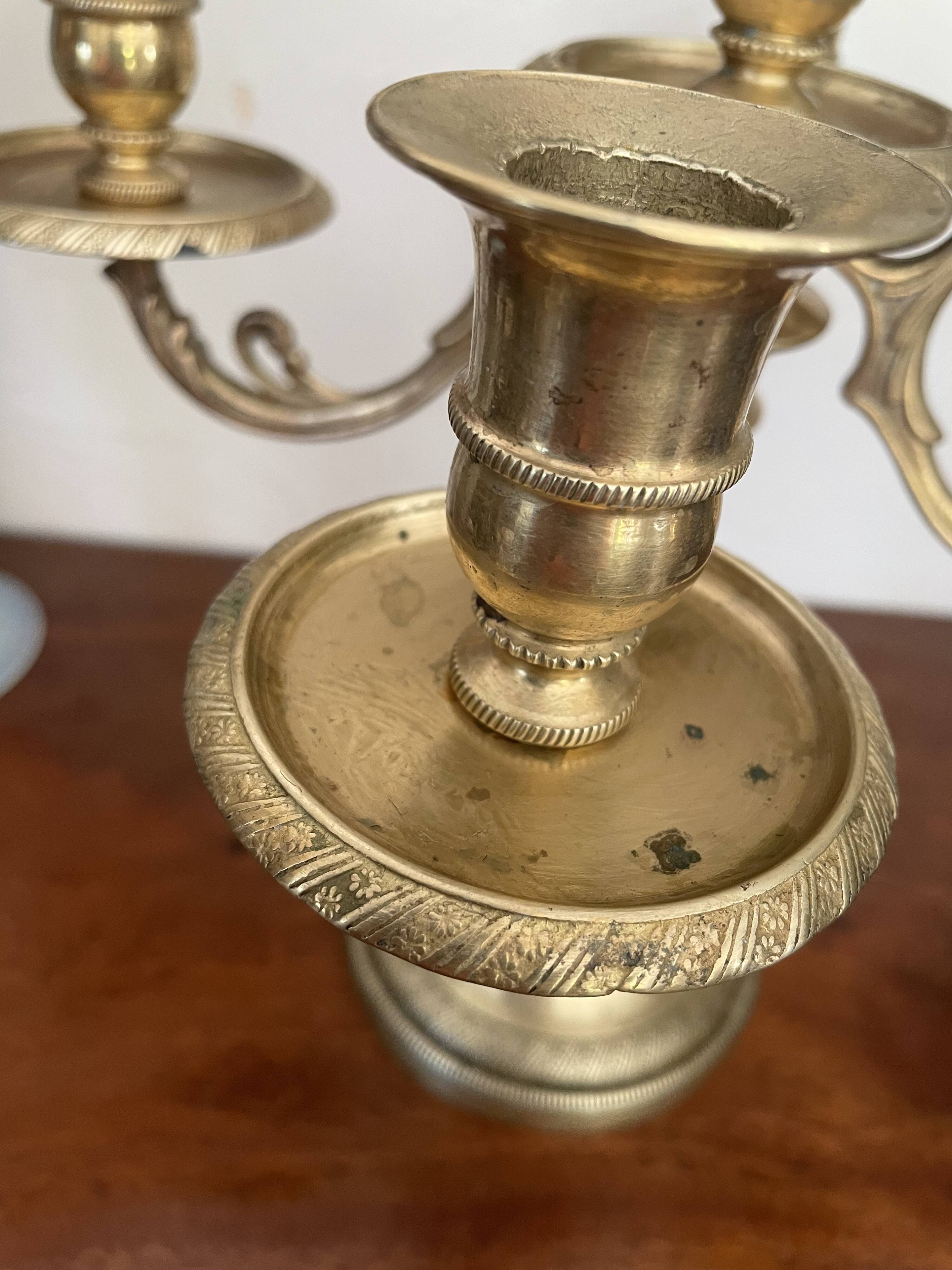 Chandelier in gilded bronze art nouveau