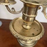 Chandelier in gilded bronze art nouveau