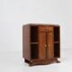 Art Deco cabinet in wood with a marble top, France, 1930s