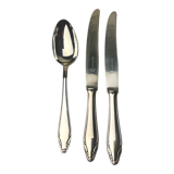 Pair of knives and table spoon silver Deetjen 100