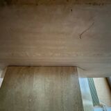 Travertine dining table