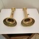 Pair of copper candle holders