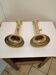 Pair of copper candle holders