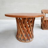 Set of Mid-Century Art Populaire Dining Chair and Table Set