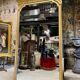 Louis XVI style gilded wood mirror from the Napoleonic III era, 2.75m x 1.48m.