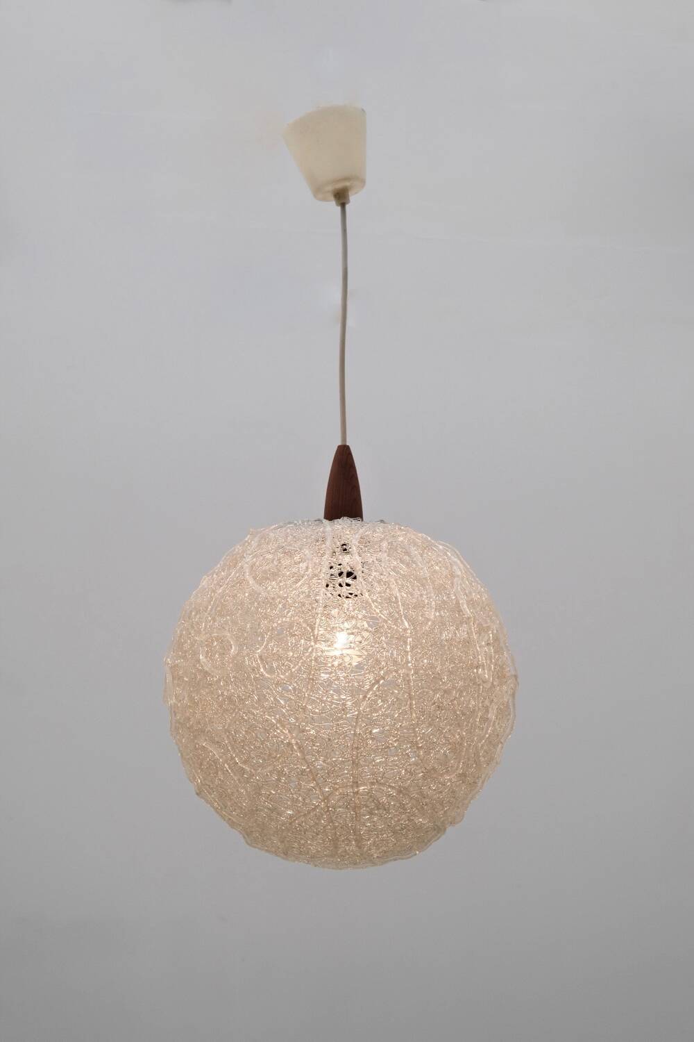 Scandinavian acrylic chandelier, 1960