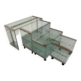 Italian design glass console storage unit by Gallotti & Radice An70