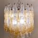Mid-Century Murano Glass Chandelier "Polyhedr" by Carlo Scarpa for Venini, Italy, 1960s
