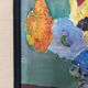 Oil on cardboard still life bouquet of flowers 20th century