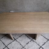Coffee table in travertine