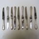 9 old stainless steel knives by Grossmann