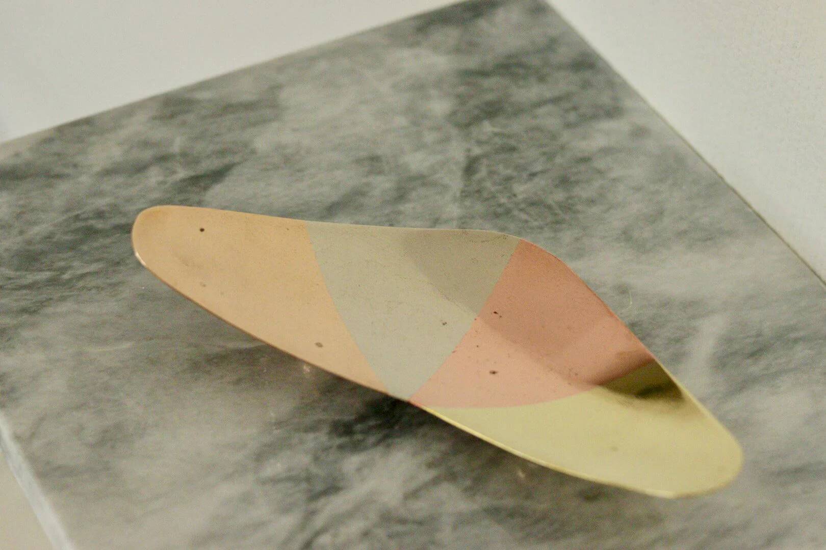 Vintage plate in mixed precious metals