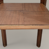 Art Deco sculpted pedestal in solid wood and marble – circa 1930