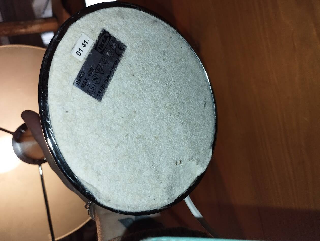 2 lampes champignons vintage IKEA modèle Kvintol B9503