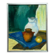 Original Swedish Oil On Panel – “Stilleben” By Helene Nilsson – Dated 1975 – Vintage & Framed – 48 × 40 Cm (18.9" × 15.7")